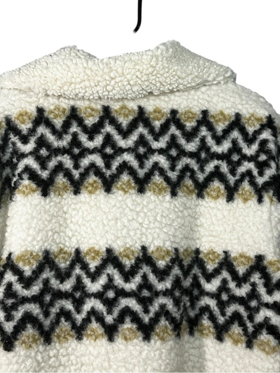 J. Crew Jacquard-print Sherpa half-zip fleece pullover Size Small Style CF278 - Picture 11 of 12